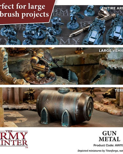 The Army Painter Warpaints Air: (Metallics) Gun Metal AW1131