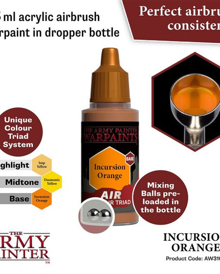 The Army Painter Warpaints Incursion Orange AW3107
