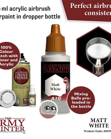 The Army Painter Warpaints Air Matt White AW1102
