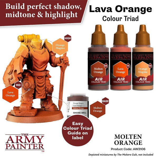 The Army Painter Warpaints Molten Orange AW3106