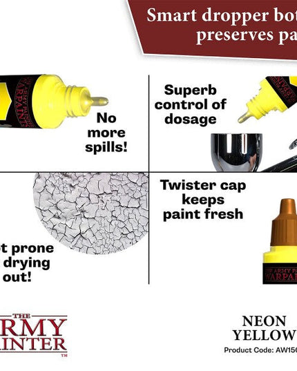 The Army Painter Warpaints Air: (Fluorescent) Neon Yellow AW1504