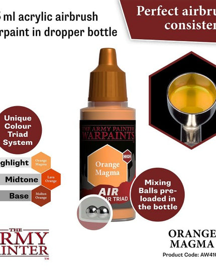 The Army Painter Warpaints Air Orange Magma AW4106