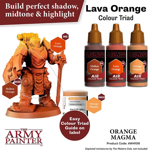 The Army Painter Warpaints Air Orange Magma AW4106