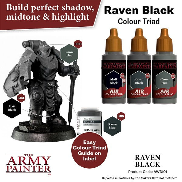 The Army Painter Warpaints Raven Black AW3101
