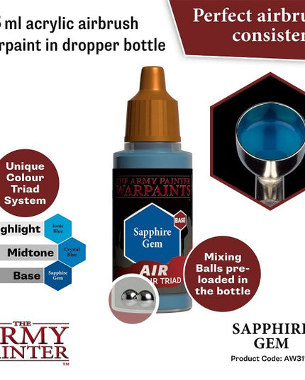 The Army Painter Warpaints Sapphire Gem AW3114