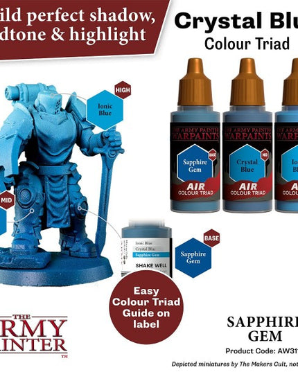 The Army Painter Warpaints Sapphire Gem AW3114