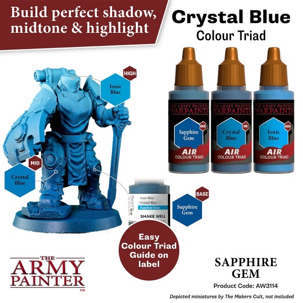 The Army Painter Warpaints Sapphire Gem AW3114
