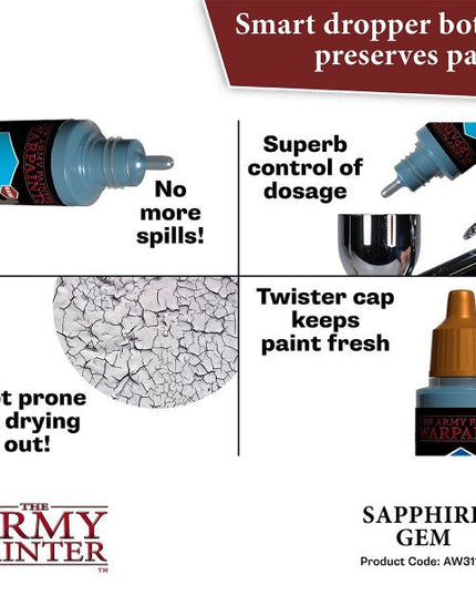 The Army Painter Warpaints Sapphire Gem AW3114