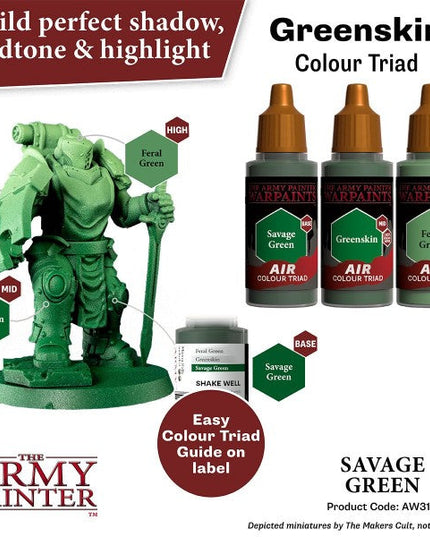The Army Painter Warpaints Savage Green AW3111