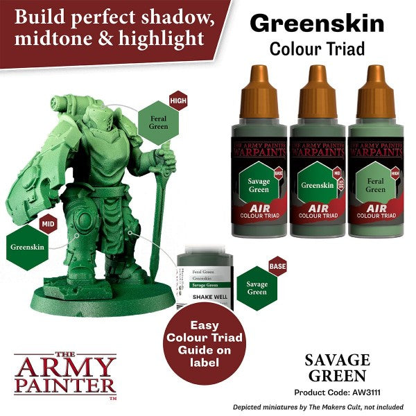 The Army Painter Warpaints Savage Green AW3111
