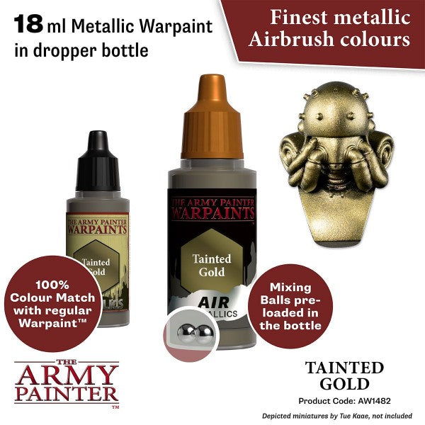 The Army Painter Warpaints Air: (Metallics) Tainted Gold AW1482