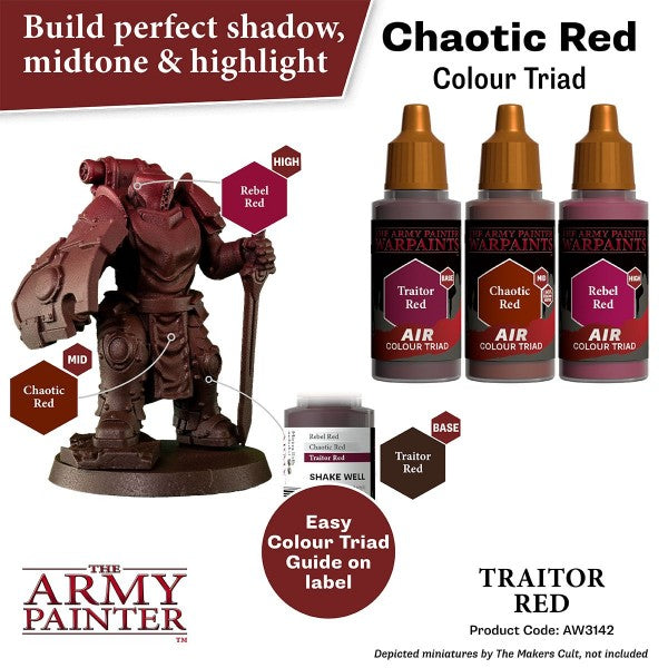 The Army Painter Warpaints Air Fairy Traitor Red AW3142
