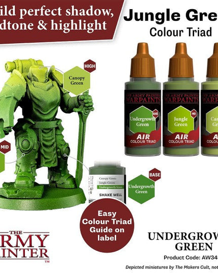 The Army Painter Warpaints Air Undergrowth Green AW3433