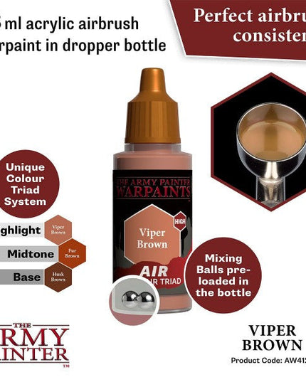 The Army Painter Warpaints Air Viper Brown AW4122