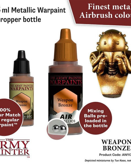 The Army Painter Warpaints Air: (Metallics) Weapon Bronze AW1133