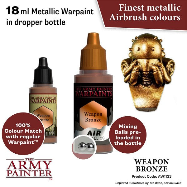 The Army Painter Warpaints Air: (Metallics) Weapon Bronze AW1133