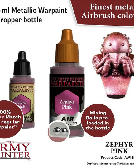 The Army Painter Warpaints Air: (Metallics) Zephyr Pink AW1485