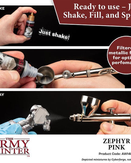 The Army Painter Warpaints Air: (Metallics) Zephyr Pink AW1485