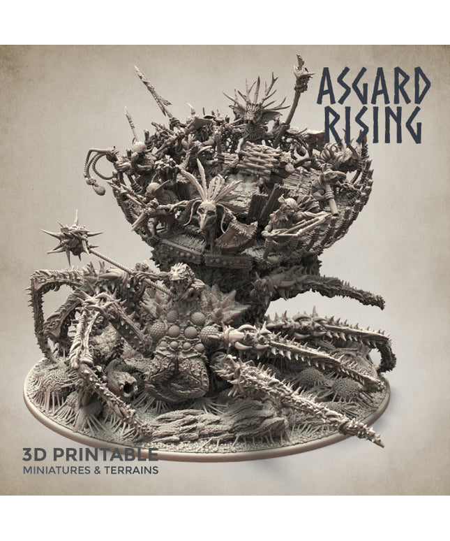 Ancient Spider Queen with Palanquin