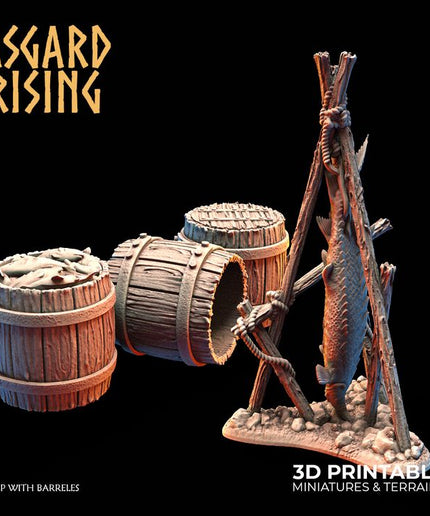 Camp with Barrels