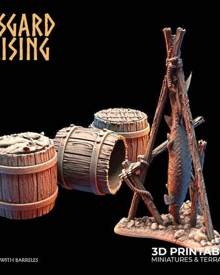 Camp with Barrels