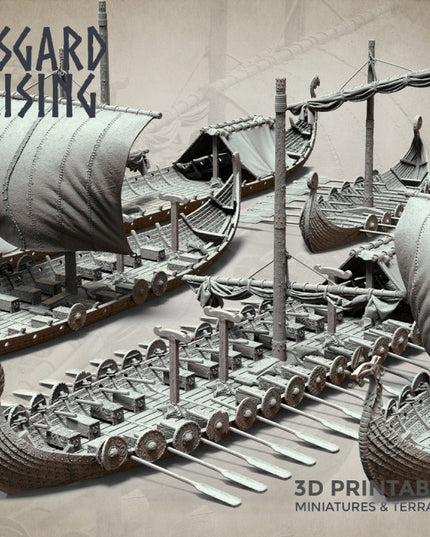 Drakkars - Long Boats