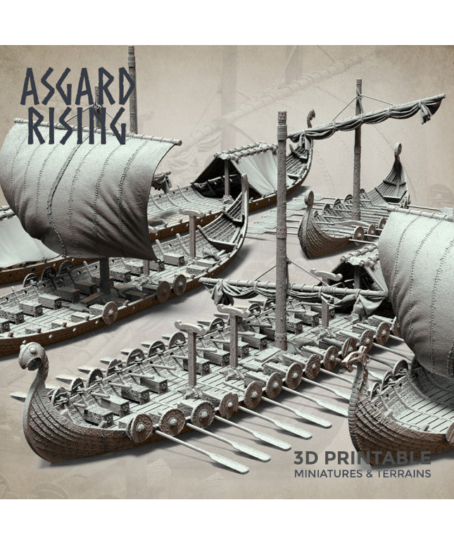 Drakkars - Long Boats