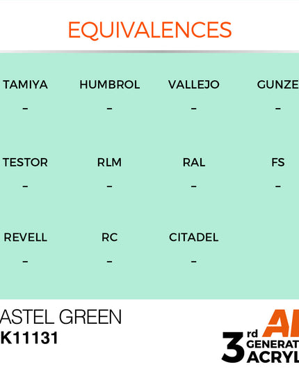 AK ACRYLIC AK11131 Pastel Green 17ml