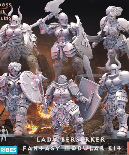 Lady Berserker Fantasy Modular Kit