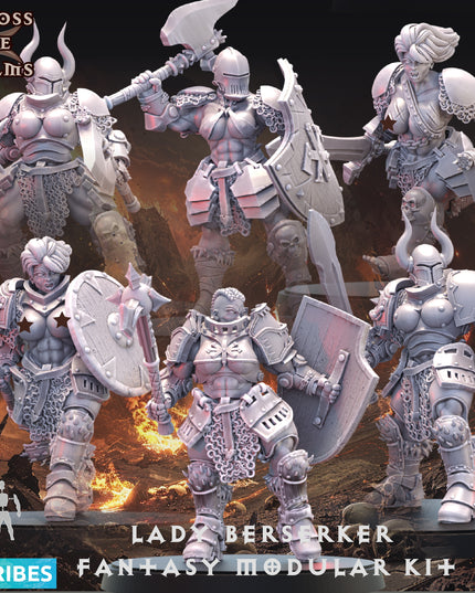 Lady Berserker Fantasy Modular Kit