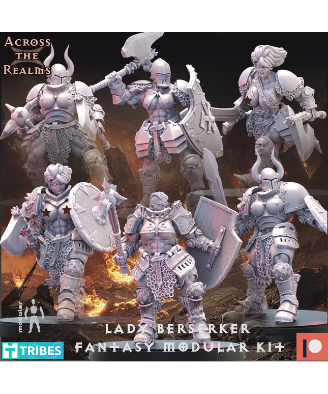 Lady Berserker Fantasy Modular Kit