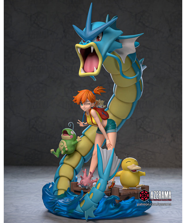 POKEMON MISTY 28CM 18 PARTS + 10 ALTERNATIVE PARTS