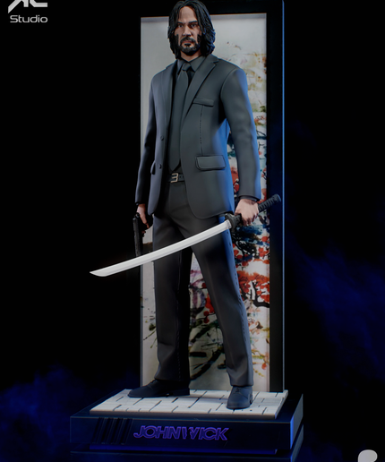 John Wick Statue KcStudios