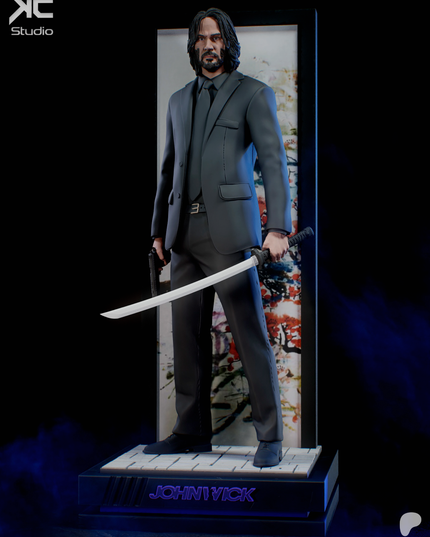 John Wick Statue KcStudios