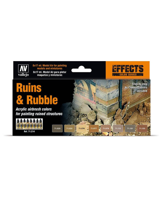 Vallejo Model Air Set: Ruins & Rubble