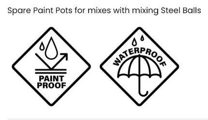 GSW Empty Dropper Bottles 17ml with Mixing Balls