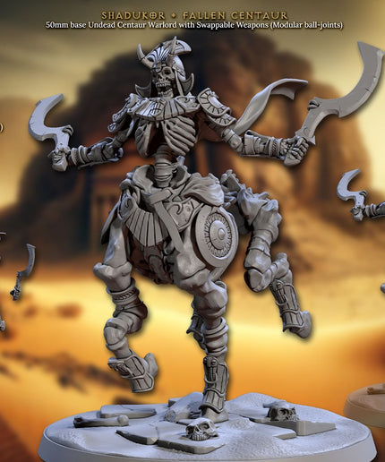 Artisan Guild - 202505 - Tombsworn Skeletons of Denmora - Shadukor 50mm base