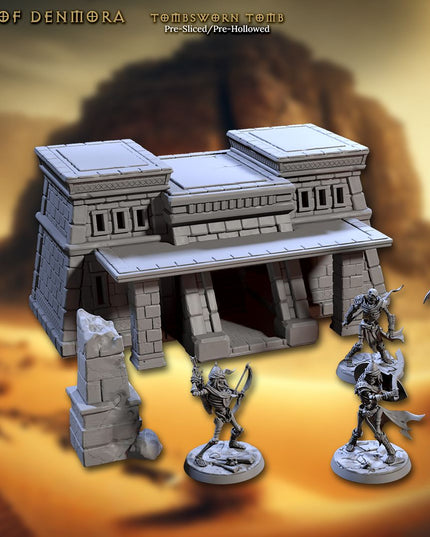 Artisan Guild - 202505 - Tombsworn Skeletons of Denmora - Tombsworn Desert Tomb (No Minis)