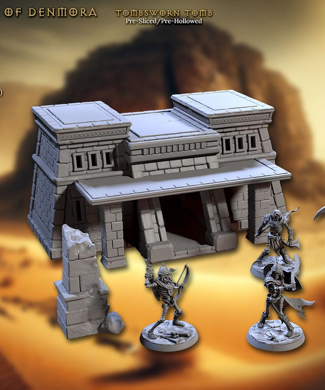 Artisan Guild - 202505 - Tombsworn Skeletons of Denmora - Tombsworn Desert Tomb (No Minis)