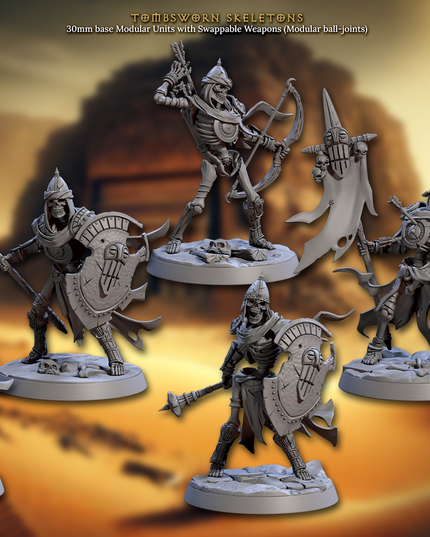 Artisan Guild - 202505 - Tombsworn Skeletons of Denmora - Tombsworn Skeletons 6X