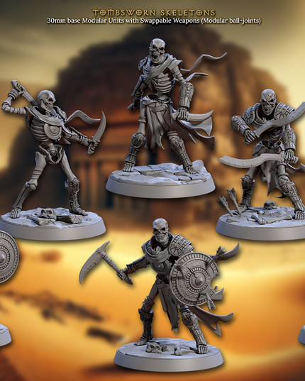 Artisan Guild - 202505 - Tombsworn Skeletons of Denmora - Tombsworn Skeletons 6X