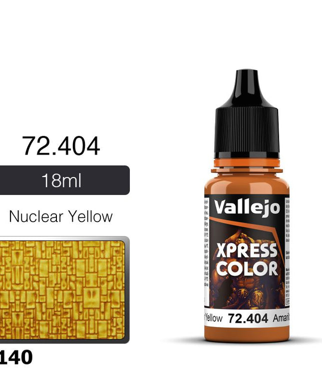 Vallejo 18mm Xpress Color 140 Nuclear Yellow