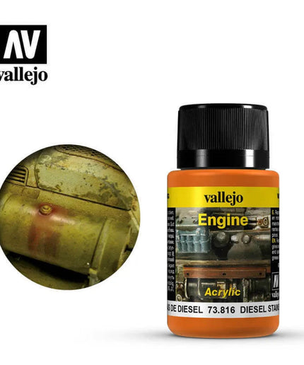 3DPRINT VALLEJO WEATHERING EFFECTS 40ML Diesel Stains
