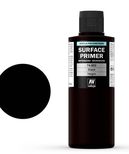 3DPRINT Vallejo Surface Primer Black 200 ml 74602