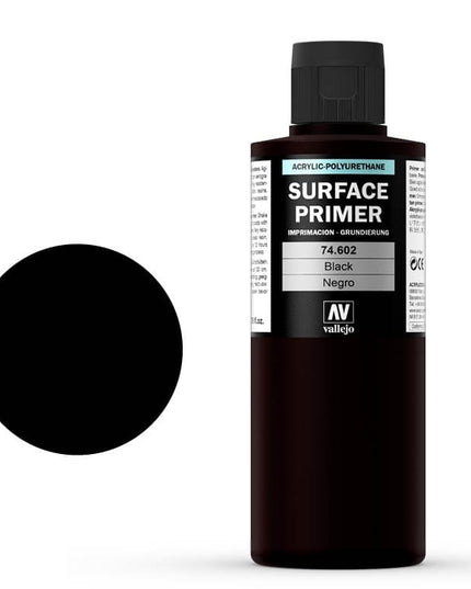 3DPRINT Vallejo Surface Primer Black 200 ml 74602