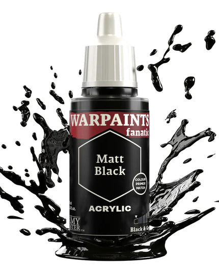 Army Painter - Warpaints Fanatic - Matt Black Reference: WP3001