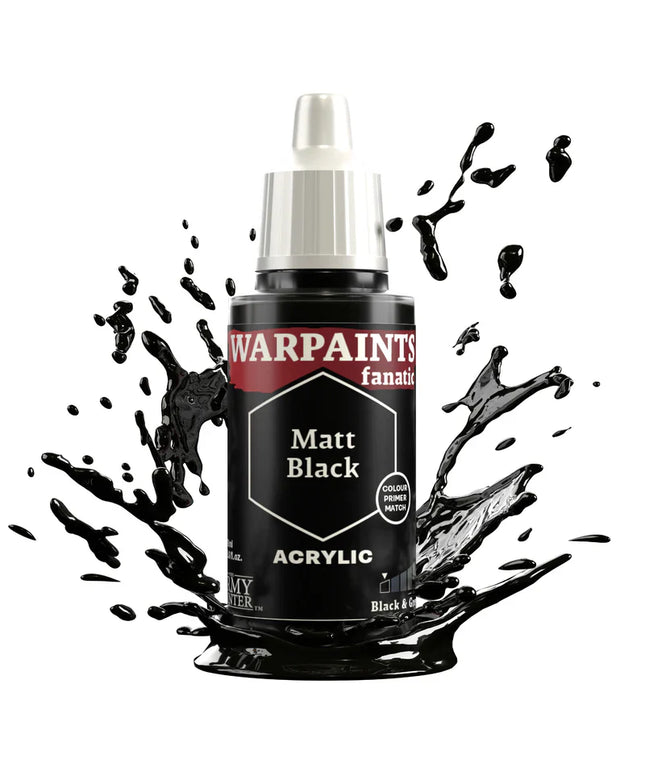 Army Painter - Warpaints Fanatic - Matt Black Reference: WP3001