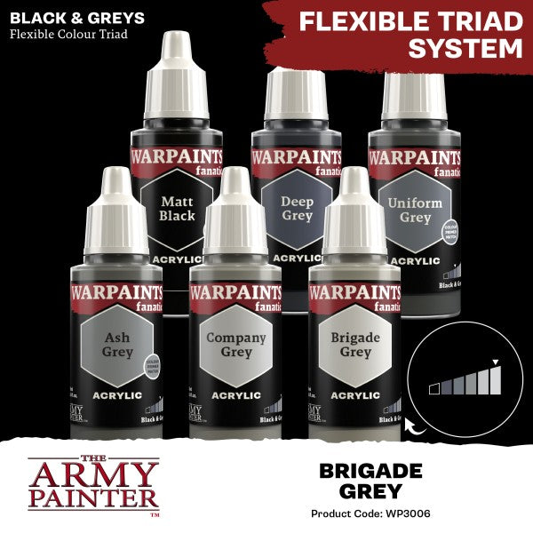 Army Painter - Warpaints Fanatic - Brigade Grey Reference:WP3006