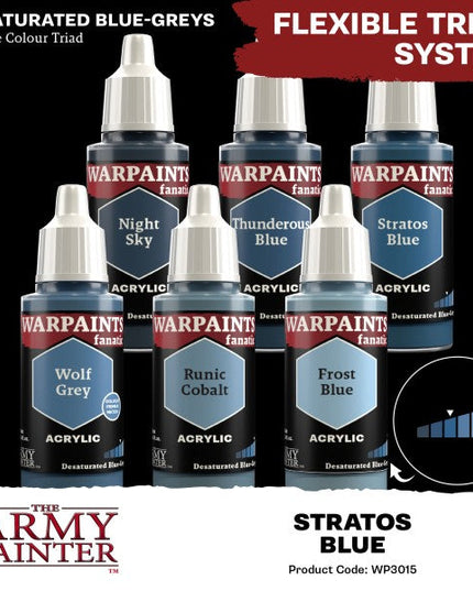 Army Painter - Warpaints Fanatic - Stratos Blue Reference:WP3015