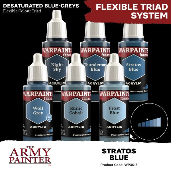 Army Painter - Warpaints Fanatic - Stratos Blue Reference:WP3015